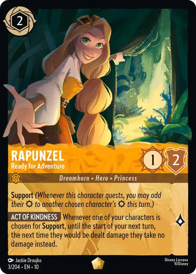 Rapunzel - Ready for Adventure 10-3 Lorcana card