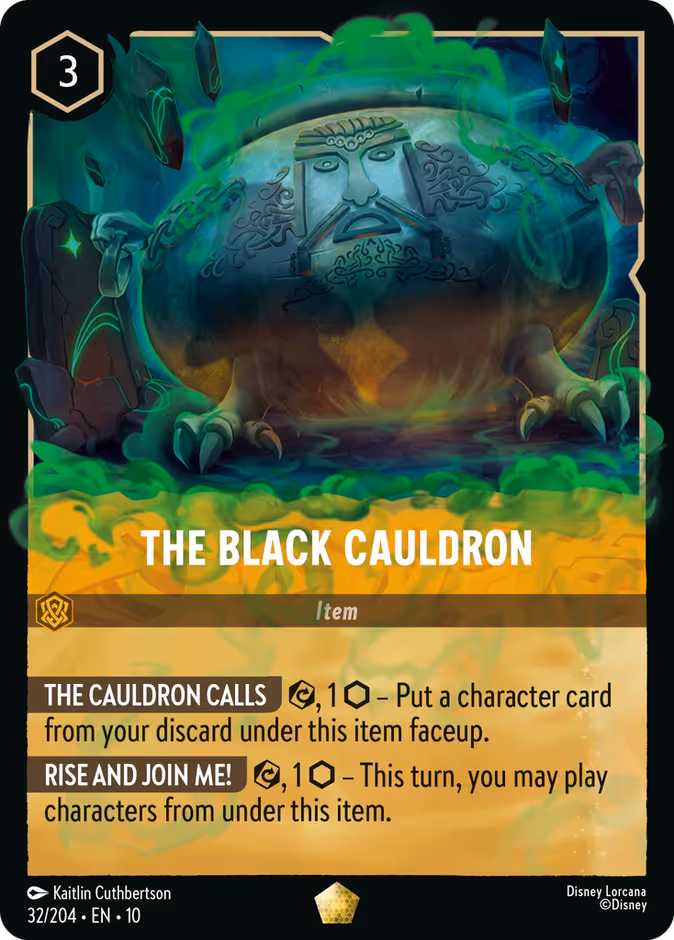 The Black Cauldron 10-32 Lorcana card