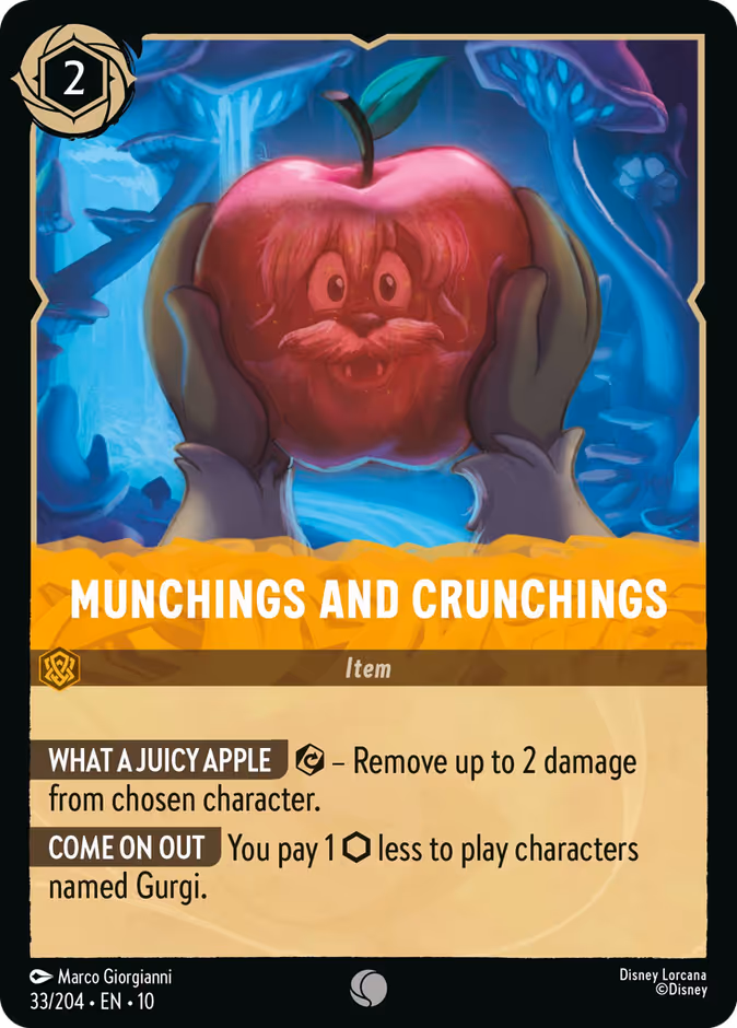 Munchings and Crunchings 10-33 Lorcana card