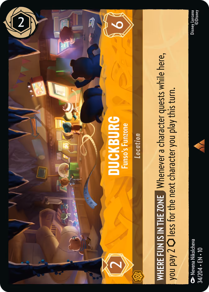Duckburg - Funso's Funzone 10-34 Lorcana card