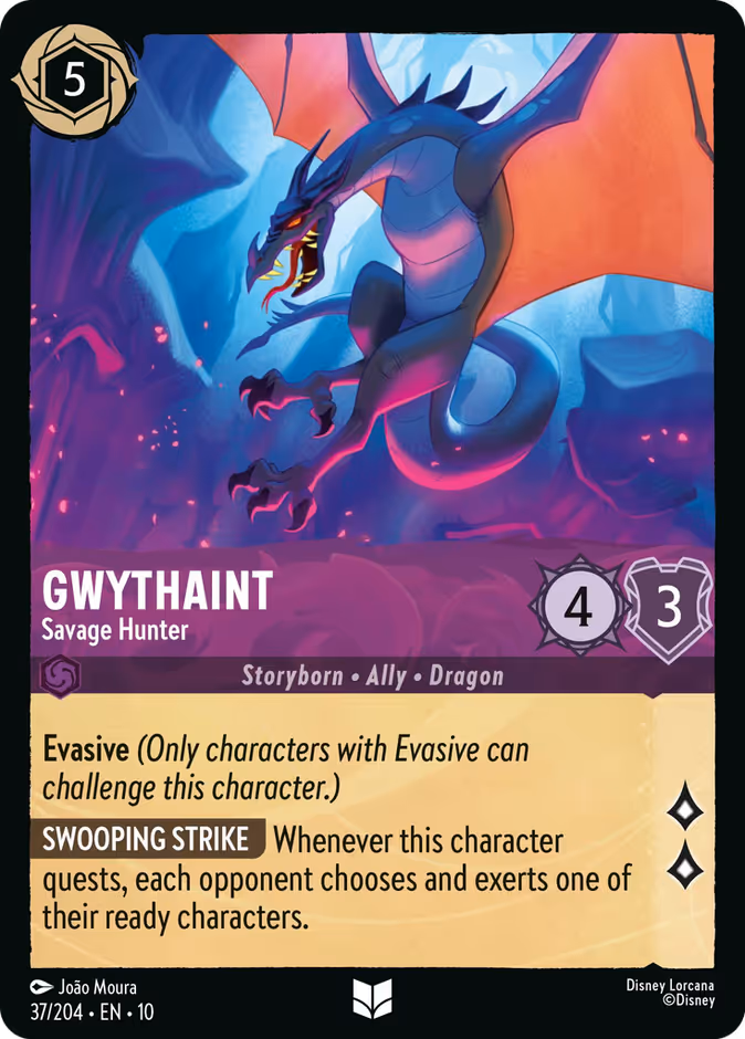 Gwythaint - Savage Hunter 10-37 Lorcana card