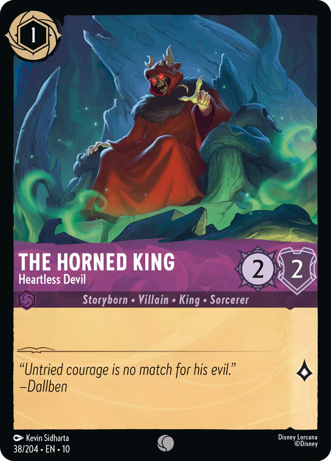 The Horned King - Heartless Devil 10-38 Lorcana card