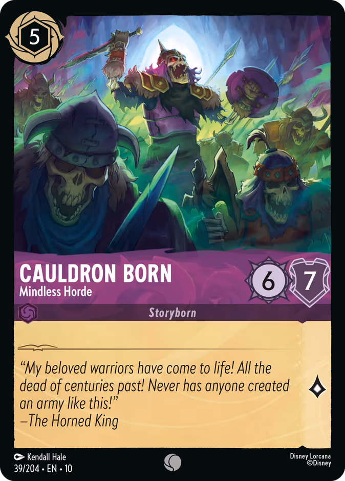 Cauldron Born - Mindless Horde 10-39 Lorcana card