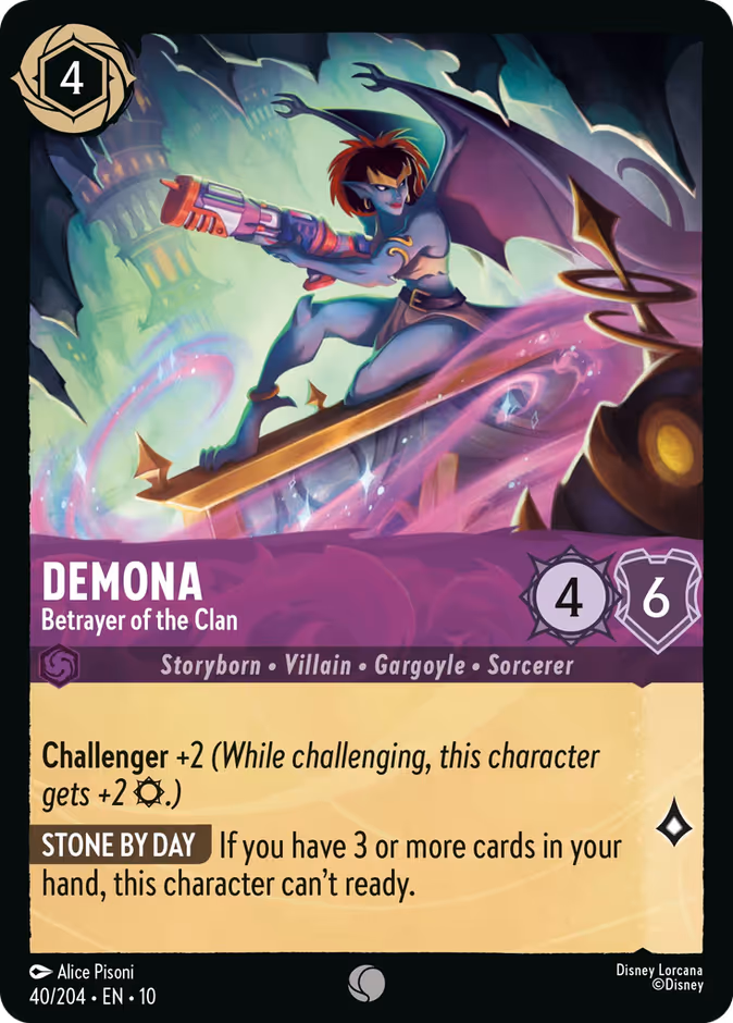 Demona - Betrayer of the Clan 10-40 Lorcana card