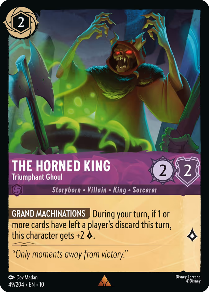 The Horned King - Triumphant Ghoul 10-49 Lorcana card