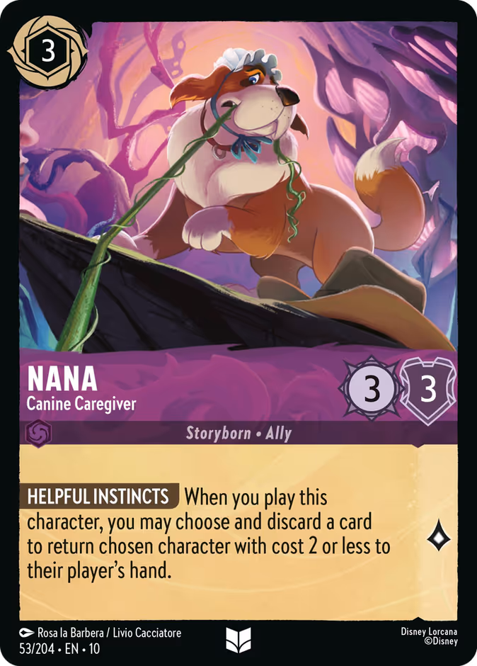 Nana - Canine Caregiver 10-53 Lorcana card