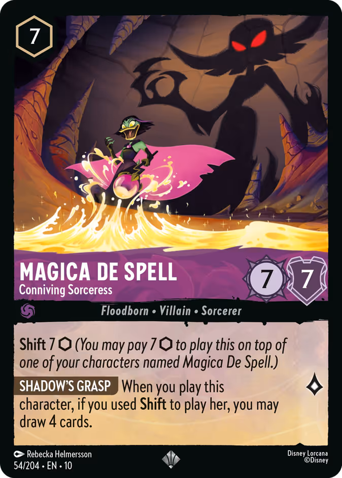 Magica De Spell - Conniving Sorceress 10-54 Lorcana card