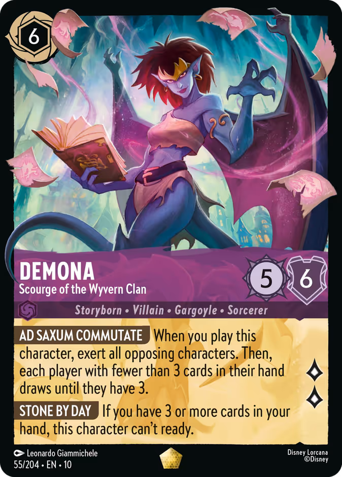 Demona - Scourge of the Wyvern Clan 10-55 Lorcana card