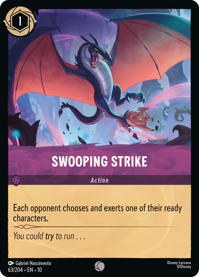 Swooping Strike 10-63 Lorcana card