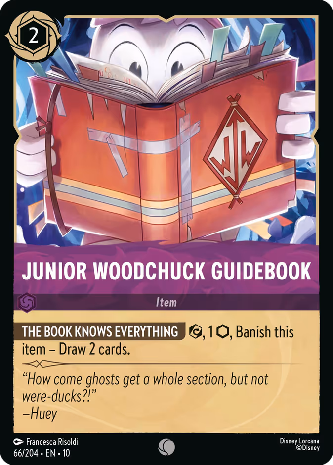 Junior Woodchuck Guidebook 10-66 Lorcana card