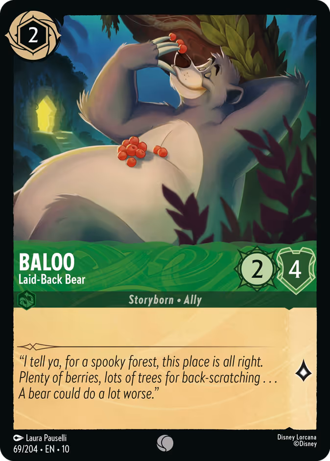 Baloo - Laid-Back Bear 10-69 Lorcana card