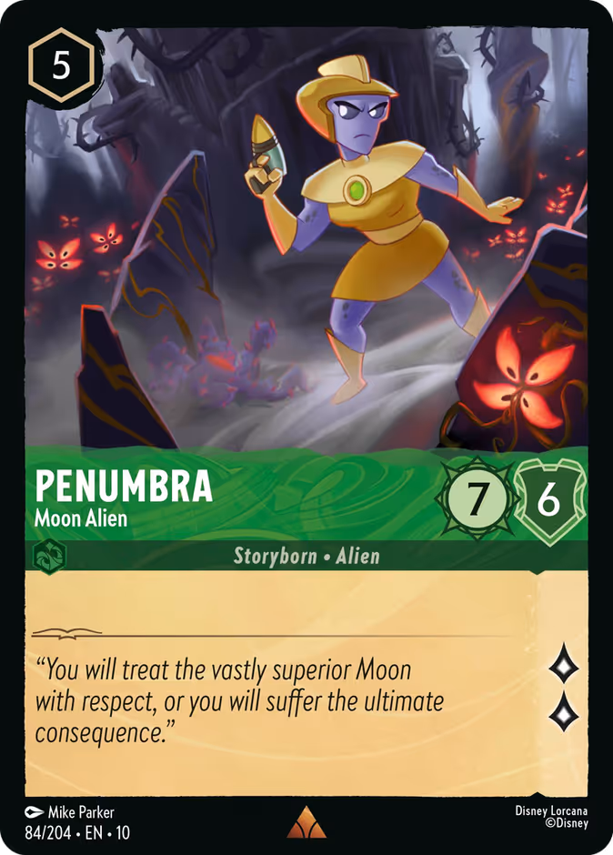 Penumbra - Moon Alien 10-84 Lorcana card