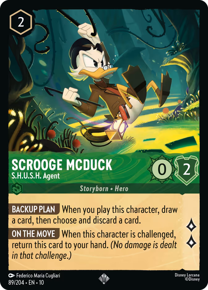 Scrooge McDuck - S.H.U.S.H. Agent 10-89 Lorcana card