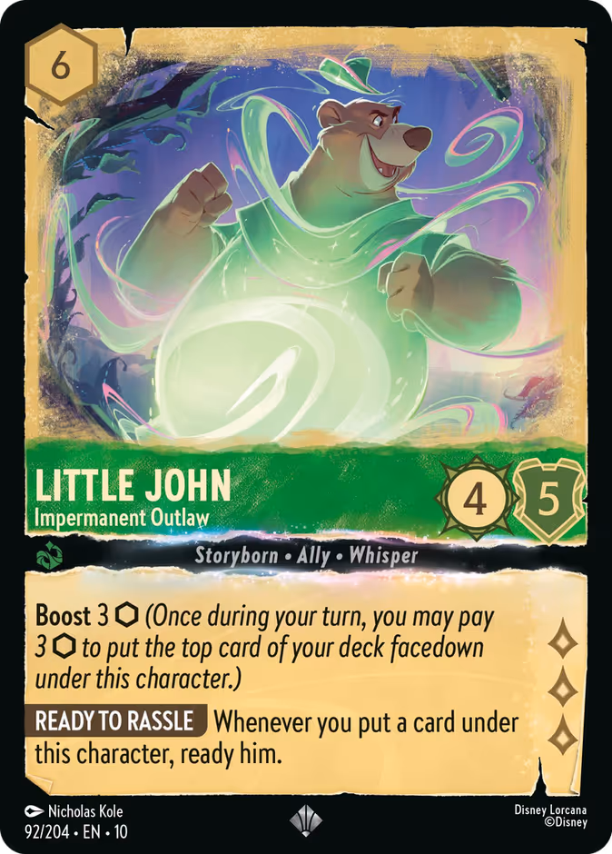 Little John - Impermanent Outlaw 10-92 Lorcana card