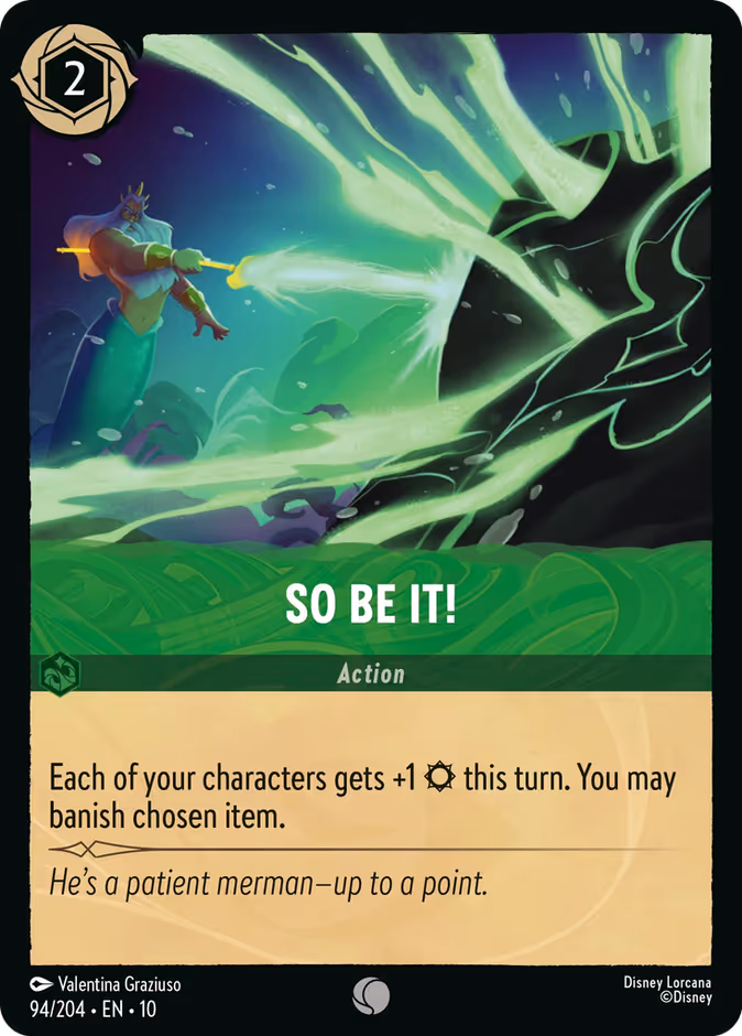 So Be It! 10-94 Lorcana card