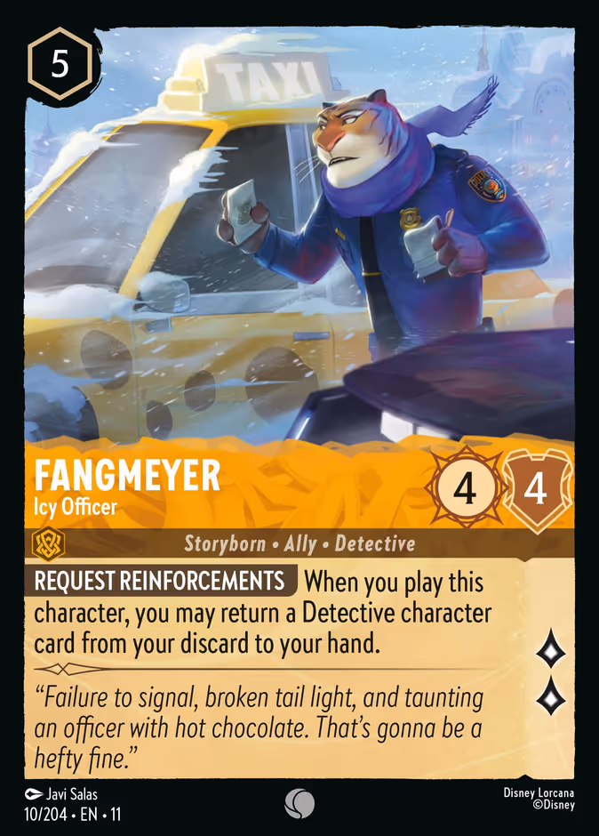 Fangmeyer - Icy Officer 11-10 Lorcana card