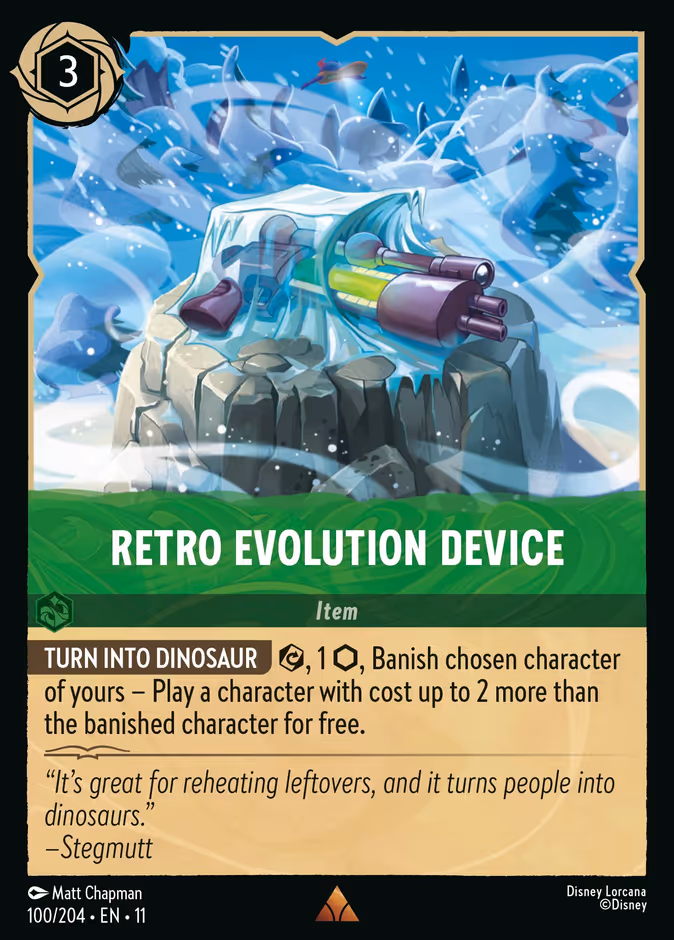 Retro Evolution Device 11-100 Lorcana card