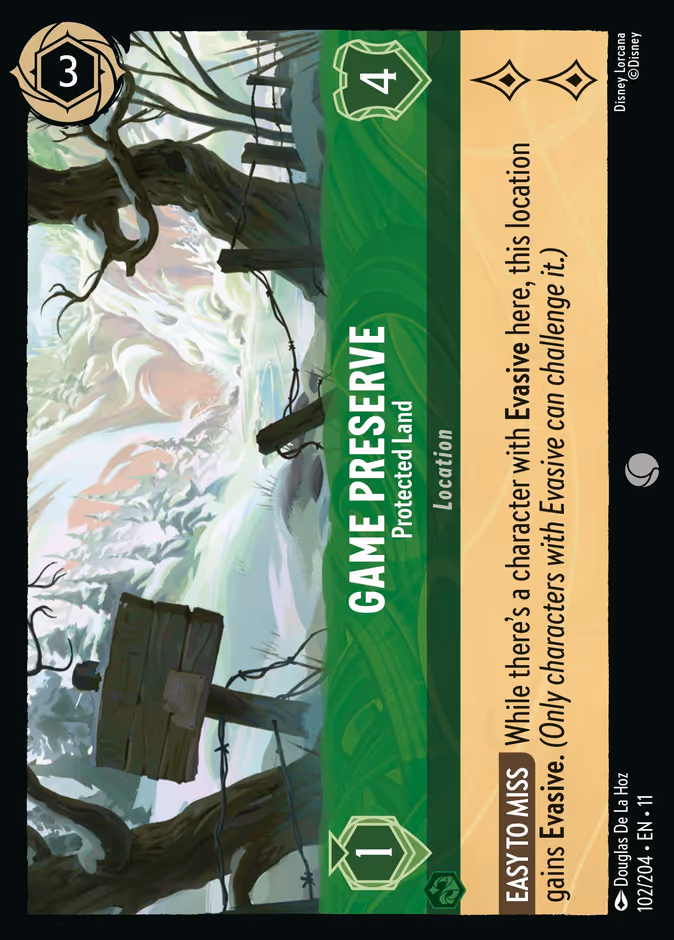 Game Preserve - Protected Land 11-102 Lorcana card