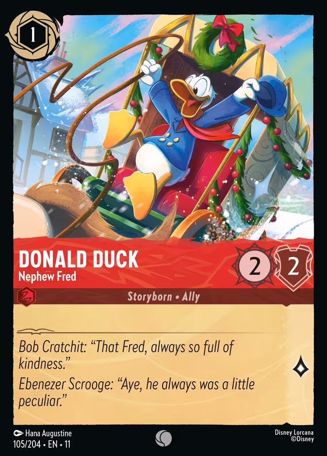 Donald Duck - Nephew Fred 11-105 Lorcana card