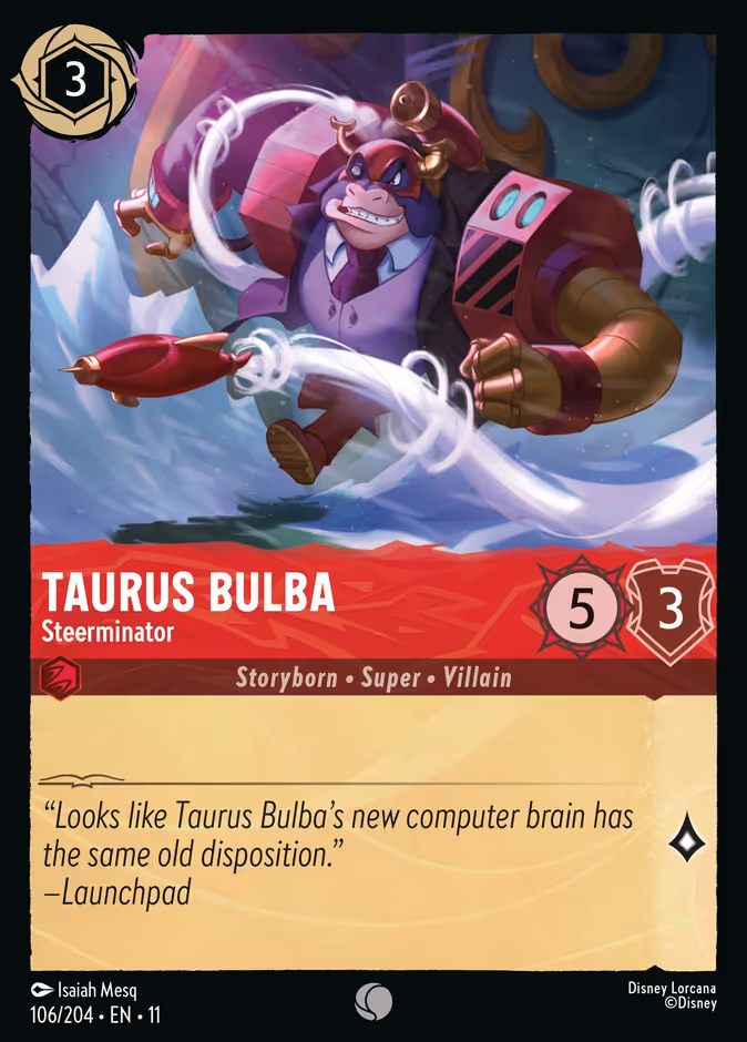 Taurus Bulba - Steerminator 11-106 Lorcana card