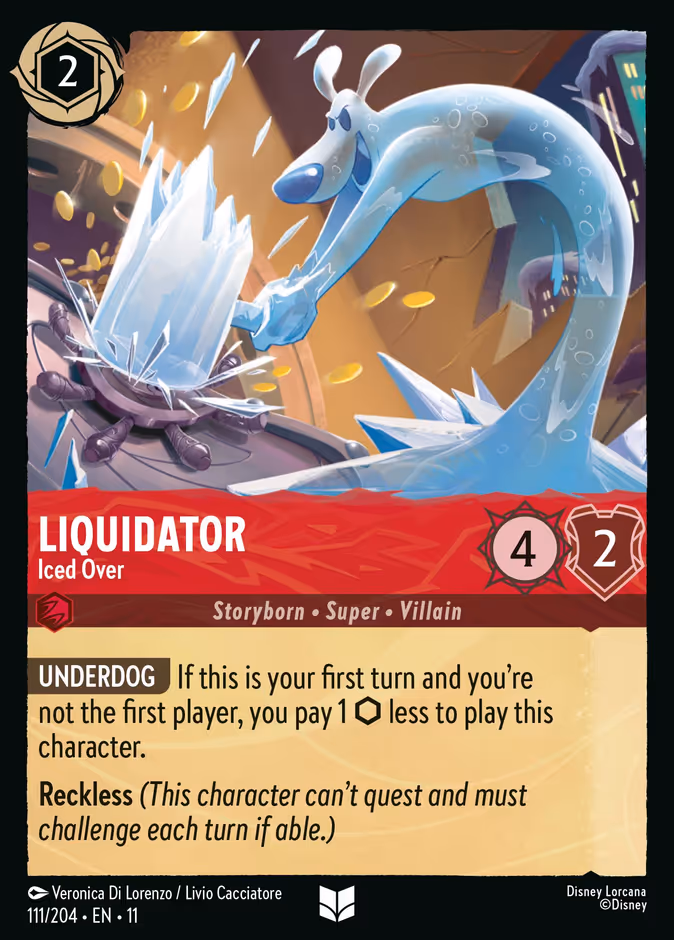 Liquidator - Iced Over 11-111 Lorcana card