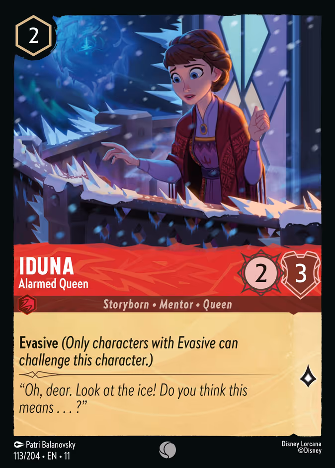 Iduna - Alarmed Queen 11-113 Lorcana card