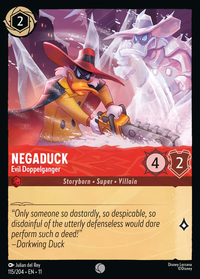 Negaduck - Evil Doppelganger 11-115 Lorcana card