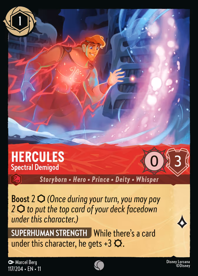 Hercules - Spectral Demigod 11-117 Lorcana card
