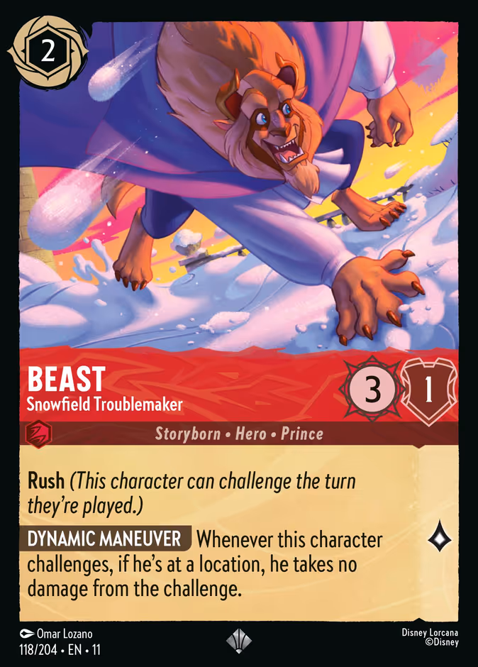 Beast - Snowfield Troublemaker 11-118 Lorcana card