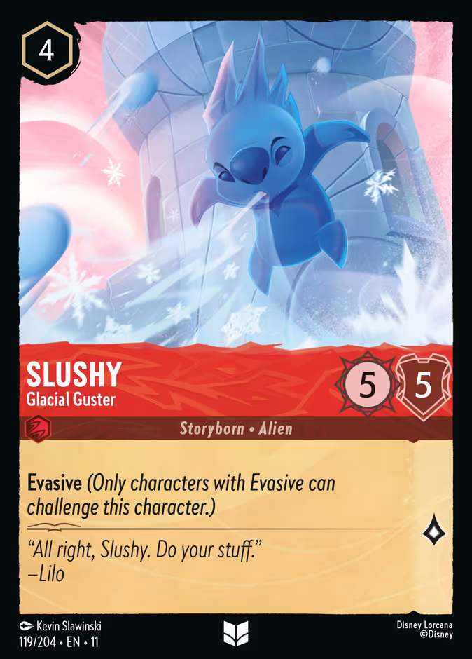 Slushy - Glacial Guster 11-119 Lorcana card