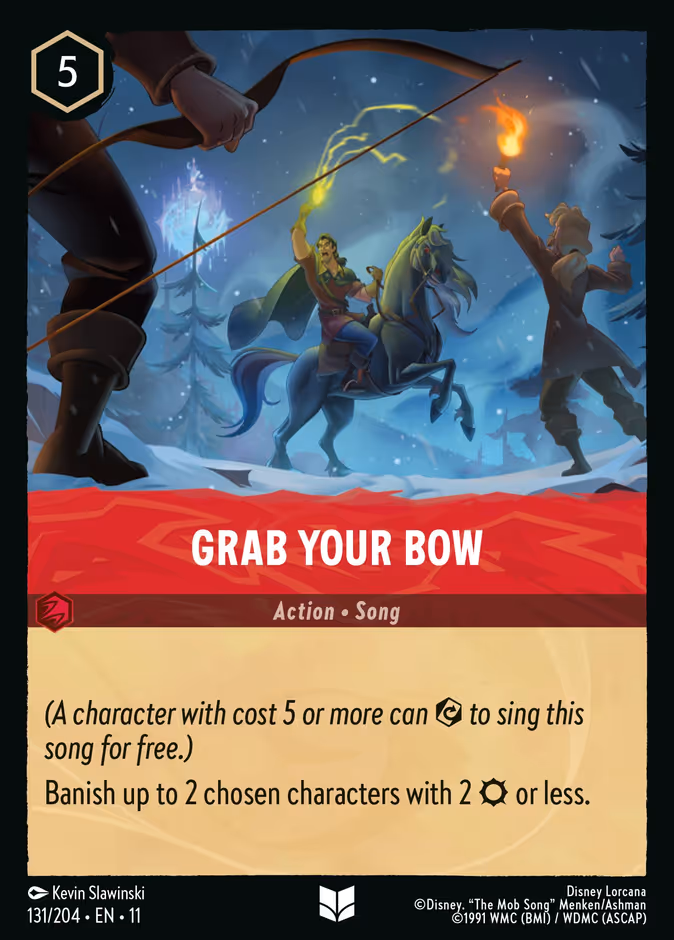 Grab Your Bow 11-131 Lorcana card