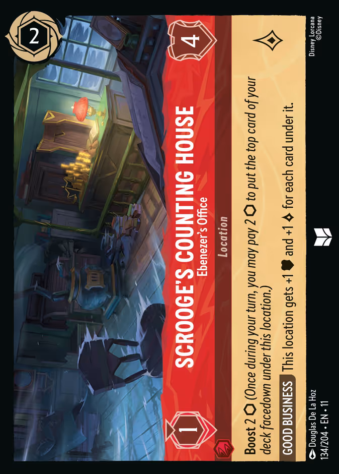 Scrooge's Counting House - Ebenezer's Office 11-134 Lorcana card