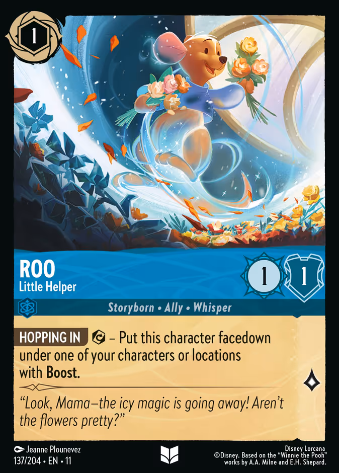 Roo - Little Helper 11-137 Lorcana card