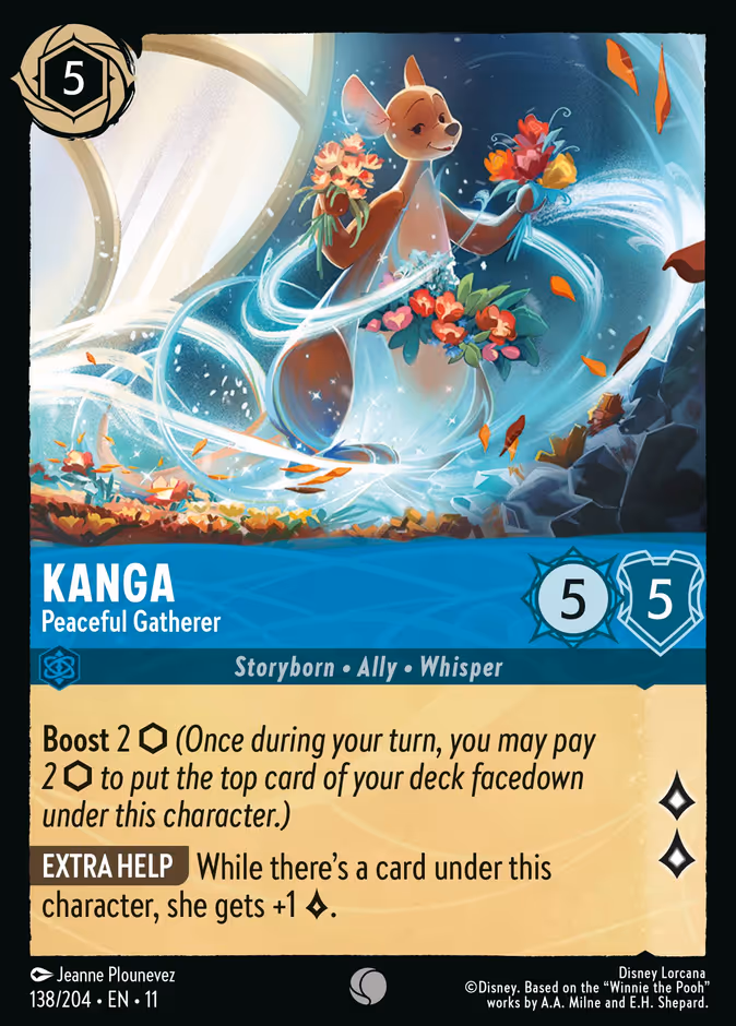 Kanga - Peaceful Gatherer 11-138 Lorcana card
