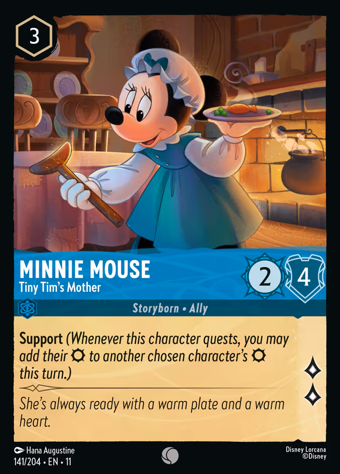 Minnie Mouse - Tiny Tim's Mother 11-141 Lorcana card