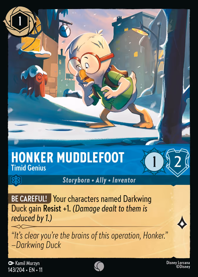 Honker Muddlefoot - Timid Genius 11-143 Lorcana card