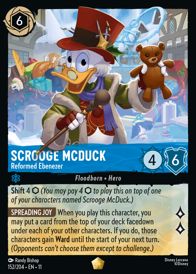 Scrooge McDuck - Reformed Ebenezer 11-152 Lorcana card