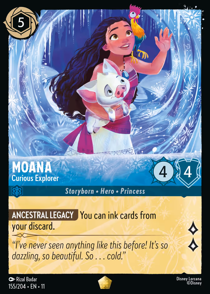 Winterspell Lorcana set cover card