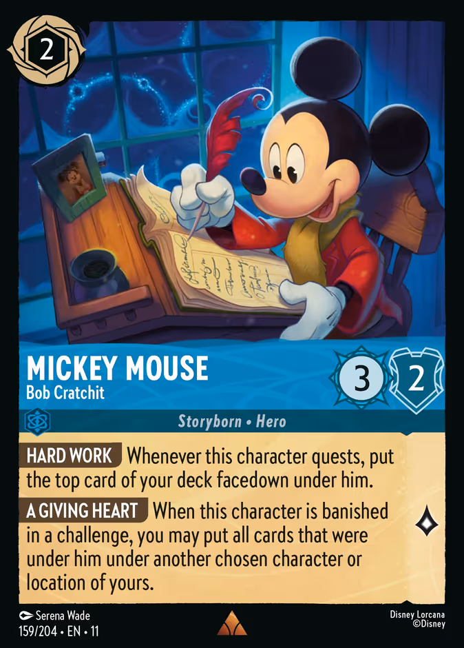 Mickey Mouse - Bob Cratchit 11-159 Lorcana card