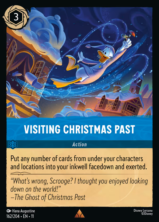 Visiting Christmas Past 11-162 Lorcana card