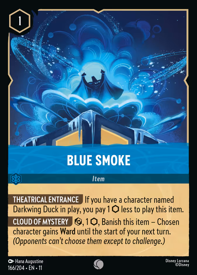 Blue Smoke 11-166 Lorcana card