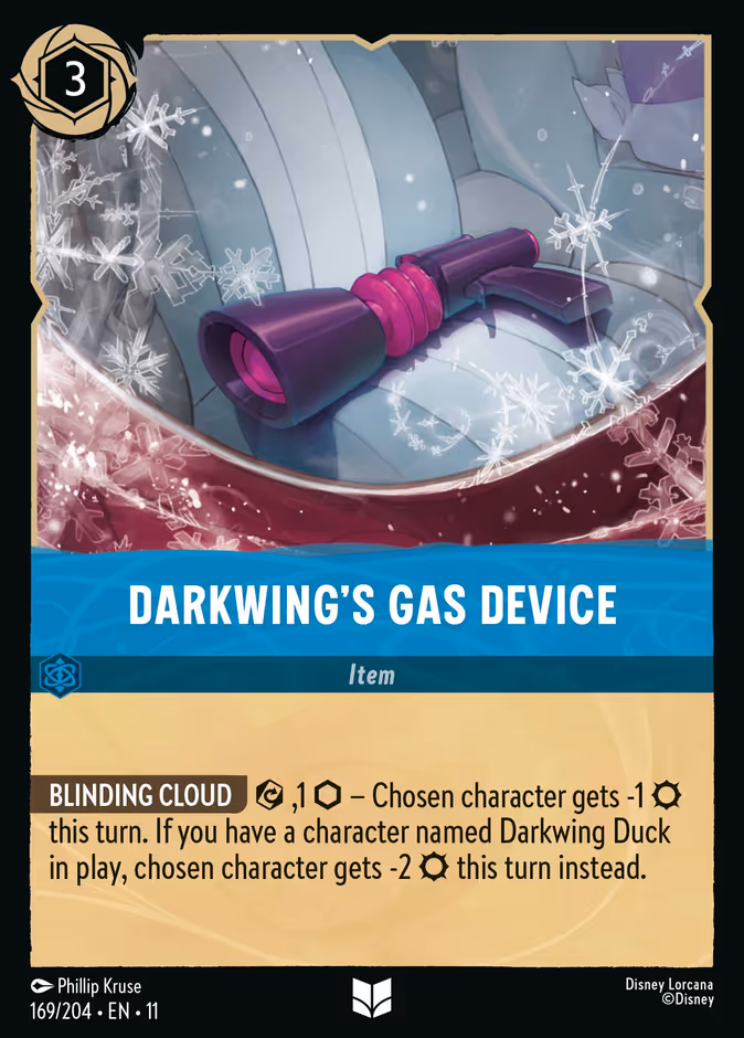 Darkwing's Gas Device 11-169 Lorcana card