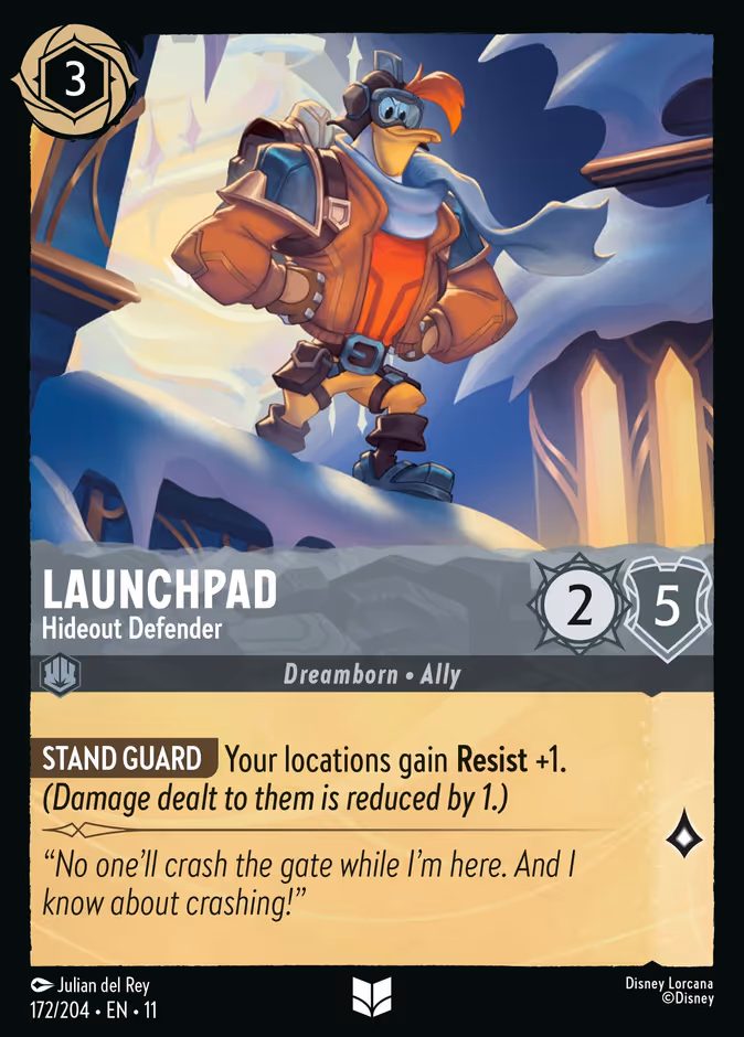 Launchpad - Hideout Defender 11-172 Lorcana card