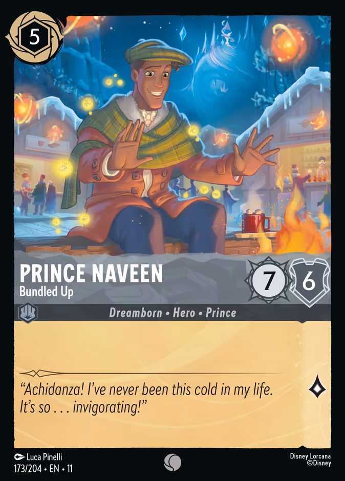 Prince Naveen - Bundled Up 11-173 Lorcana card
