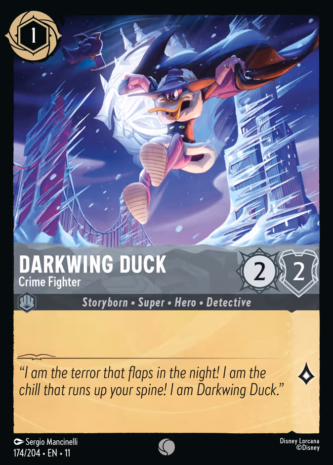 Darkwing Duck - Crime Fighter 11-174 Lorcana card