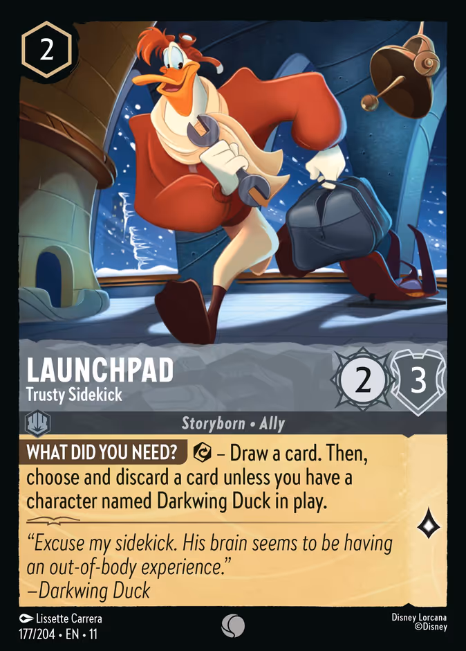 Launchpad - Trusty Sidekick 11-177 Lorcana card