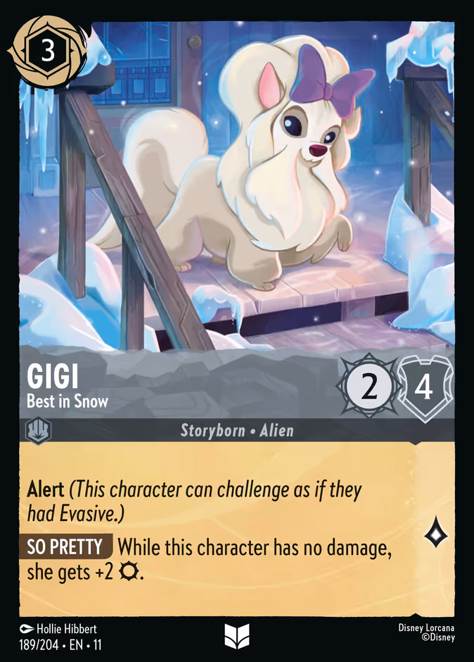 Gigi - Best in Snow 11-189 Lorcana card