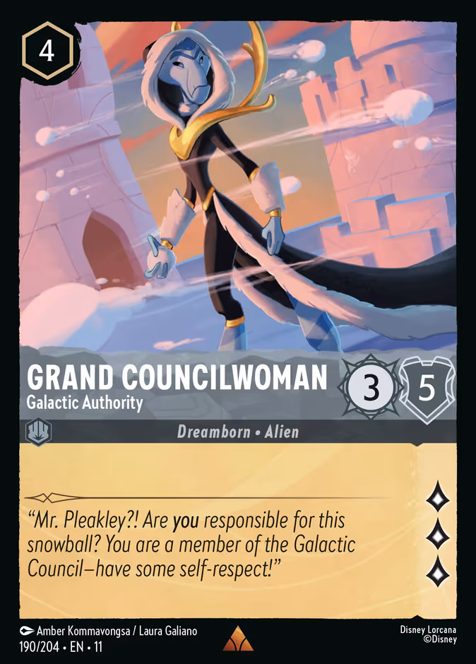 Grand Councilwoman - Galactic Authority 11-190 Lorcana card