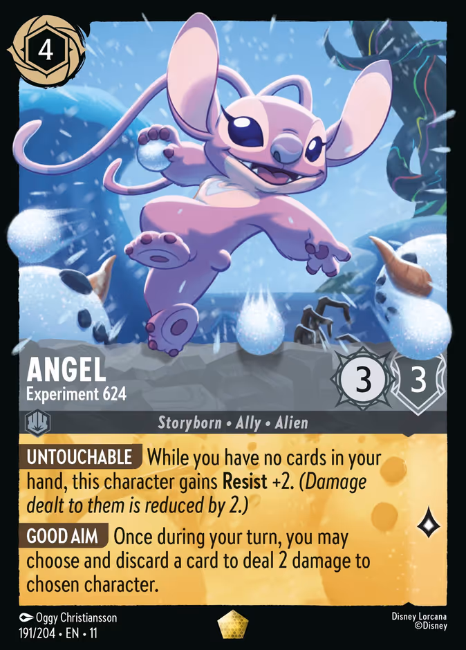 Angel - Experiment 624 11-191 Lorcana card