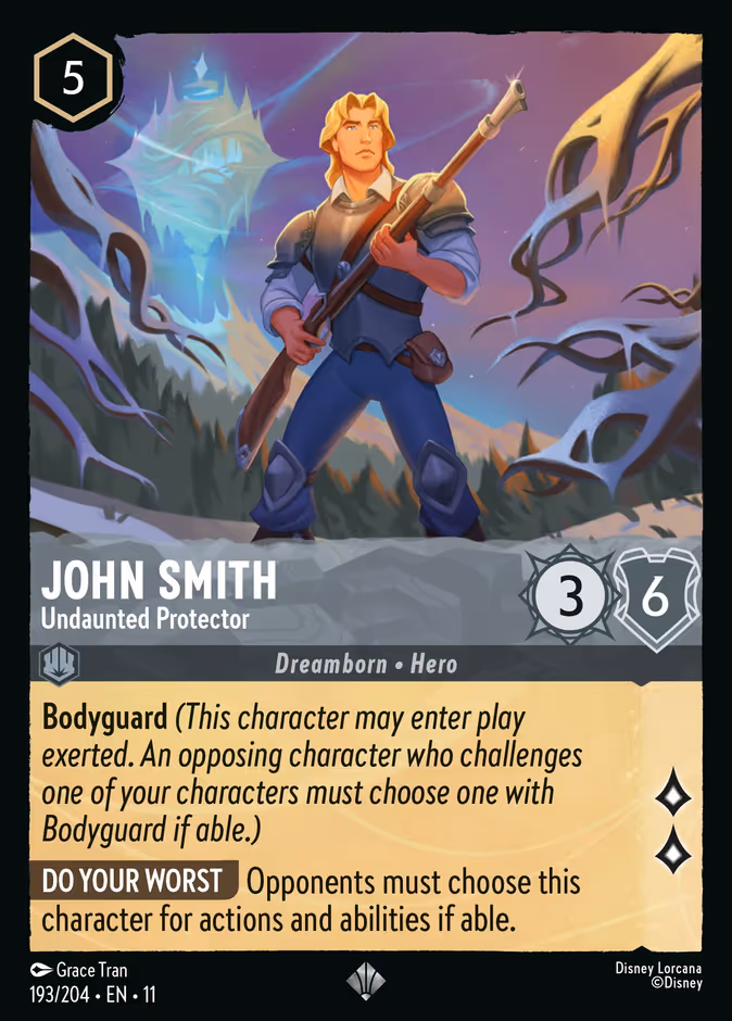 John Smith - Undaunted Protector 11-193 Lorcana card